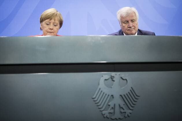 Federal Chancellor Angela Merkel L CDU and Federal Interior Minister Horst Seehofer CSU recorded in a press conference after the residential summit in the Federal Chancellery Berlin 21 09 2018 Berlin Germany Copyright: xFlorianxGaertner photothek.netx