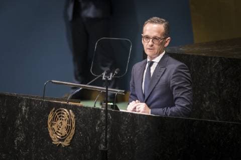 Federal Foreign Minister Heiko Maas SPD delivers speech to the United Nations in New York 28 09 2018 Heiko Maas participates in the 73 United Nations General Assembly United Nations New York USA Copyright: xFlorianxGaertner photothek.netx