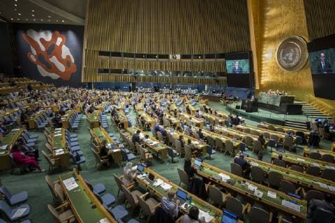 Federal Foreign Minister Heiko Maas SPD delivers speech to the United Nations in New York 28 09 2018 Heiko Maas participates in the 73 United Nations General Assembly United Nations New York USA Copyright: xFlorianxGaertner photothek.netx