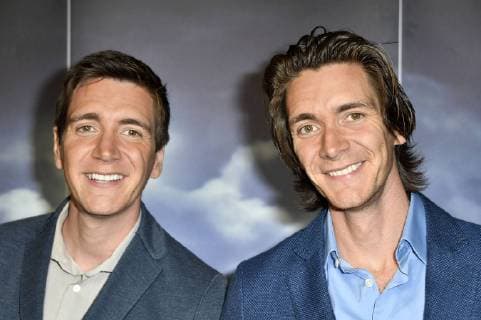 Oliver Phelps and James Phelps at the Photocall for the exhibition Harry Potter The Exhibition in the TV Studio 1 at the Filmpark Babelsberg Potsdam 11 10 2018 Foto:xF.xKernx xFuturexImage