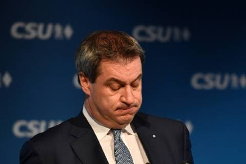Markus SOEDER Bavarian State Premier Disappointment frustrated frustratedly disappointed frustrated cute single-shot individual portrait portraits portrait portrait press conference CSU board meeting after state election 2018 in Bavaria in the CSU headquarters in Munich on 15 10 2018 in Munich