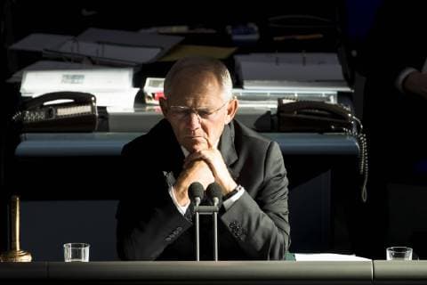 Bundestag President Wolfgang Schaeuble during the 57th session of the Bundestag on 17 October 2018 Plenary Session in the Bundestag
