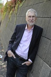 Volker Hage Journalist Author 10 18 thg Volker Hage on 12 October 2018 during the Frankfurt Book Fair Fair Literature Frankfurt Main Germany German German man writer critic literary critic journalism literature german journalism author writer standing tall half smiling neutral