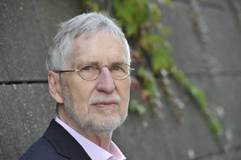 Volker Hage Journalist Author 10 18 thg Volker Hage on 12 October 2018 during the Frankfurt Book Fair Fair Literature Frankfurt Main Germany German German man writer critic critic literary journalism literature german journalism author writer portrait neutral close up