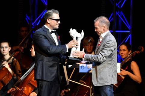 Hardy Krüger jr and Hope Award Winner Lothar Firlej at the 13 Hope Gala at the Schauspielhaus Dresden 27 10 2018 Foto:xF.xKernx xFuturexImage