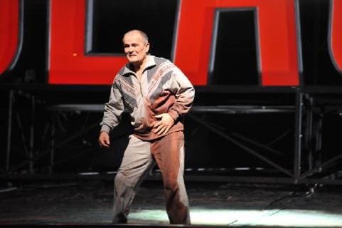 Rehearsal for the opera Parsifal on Thursday 09 03 2012 at the Saarländisches Staatstheater in Saarbrücken In the picture Hartmut Welker in the role of Amfortas