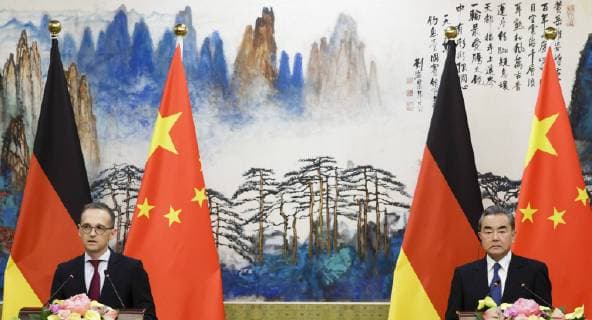 Federal Foreign Minister Heiko Maas l SPD meets the Foreign Minister of the Peoples Republic of China Wang Yi and gives a press conference 13 11 2018 Beijing Beijing Beijing China Copyright: xIngaxKjerx