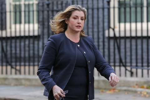 November 13, 2018 - London, United Kingdom - Penny Mordaunt, Secretary of State for International Development and Equalities Minister seen departing from No 10 Downing Street after attending the weekly Cabinet Meeting. London United Kingdom - ZUMAs197 20181113_zaa_s197_061 Copyright: xDinendraxHariax