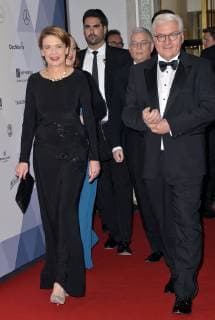 German President Frank Walter Steinmeier with his wife Elke Buedenbender Federal Press Ball 2018 at Hotel Adlon in Berlin on 23 11 2018
