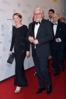 German President Frank Walter Steinmeier with his wife Elke Buedenbender Federal Press Ball 2018 at Hotel Adlon in Berlin on 23 11 2018
