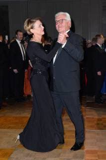 German President Frank Walter Steinmeier with his wife Elke Buedenbender Federal Press Ball 2018 at Hotel Adlon in Berlin on 23 11 2018