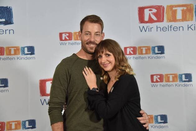Farmer Gerald Heiser from Namibia and his Anna Heiser posing on 23 11 2018 in Hürth near Cologne at the 23 RTL Spendenmarathon wir helfen Kindern 2018
