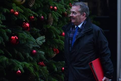 December 4, 2018 - London, United Kingdom - International Trade Secretary Liam Fox leaves 10 Downing Street after attending the weekly Cabinet Meeting, ahead of five days of crunch debate over Theresa May s Brexit deal in Parliament, London on December 4, 2018. Prime Minister Theresa May is preparing to sell her Brexit deal as she opens five days of debate in the Commons. The debate is due to last eight hours each day and to begin mid-afternoon. MPs will vote next Tuesday evening. The deal negotiated by the UK and the EU has to be backed by a majority of MPs if it is to come into force. London United Kingdom  - ZUMAn230 20181204_zaa_n230_018 Copyright: xAlbertoxPezzalix