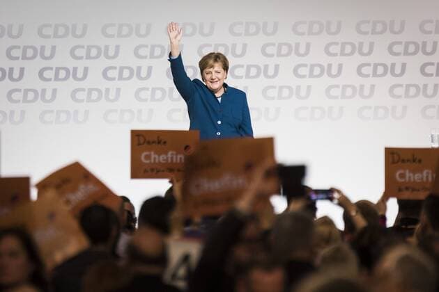 German Chancellor Angela Merkel accepted CDU after her last speech as Federal Chairman of the CDU at the 31 CDU Federal Party Congress in Hamburg 07 12 2018 German Chancellor Angela Merkel gives the CDU party chairmanship at this party congress after 18 years from Hamburg Germany Copyright: xFlorianxGaertner photothek.netx