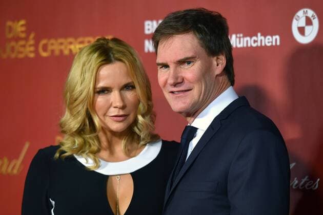 Carsten MASCHMEYER with wife Veronica FERRES actress Red Carpet Red Carpet Jose Carreras Gala 2018 on 12 12 2018 in M u e n n ch e n