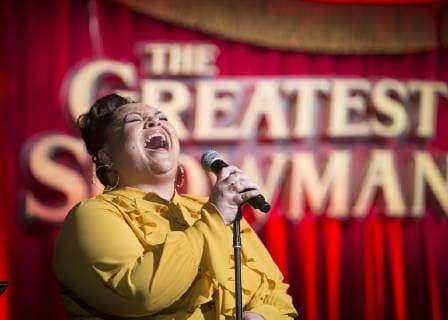 November 28, 2017 - Hollywood, California, U.S. - American Singer Actress KEALA SETTLE promotes the movie The Greatest Showman in Hollywood. Hollywood U.S. - ZUMAg203 20171128_zap_g203_029 Copyright: xArmandoxGallox
