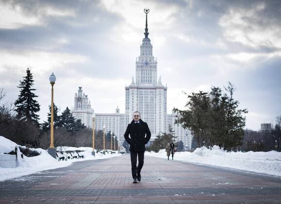 Federal Foreign Minister Heiko Maas SPD in front of Lomonosov University in Moscow 18 01 2019 Moscow Russia Copyright: xXanderxHeinl photothek.netx