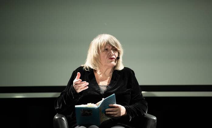 Alice Schwarzer Reading At the opening of the Bamberg Literature Festival, author Alice Schwarzer read from her book My Algerian Family Bamberg Bavaria Germany Hallstadt