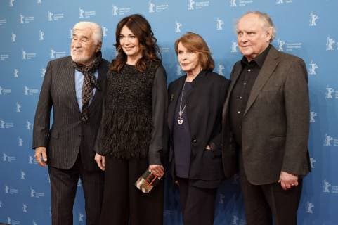 Mario Adorf Iris Berben Senta Berger and Michael Verhoeven attending the Brecht premiere at the 69th Berlin International Film Festival Berlinale 2019 at Haus der Berliner Festspiele on February 9 2019 in Berlin Germany Foto:xC.xNiehausx xFuturexImage
