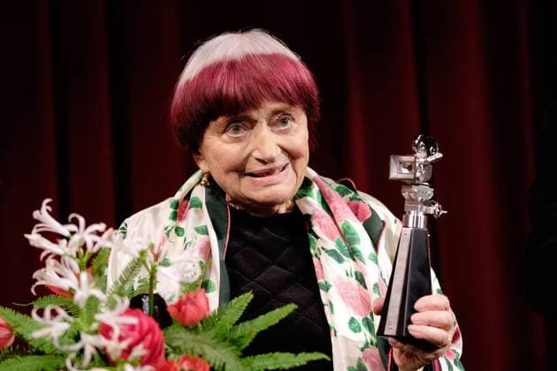 Director Agnes Varda at the Berlinale Camera Award Ceremony during the 69th Berlin International Film Festival snapshot photography xK M Krause