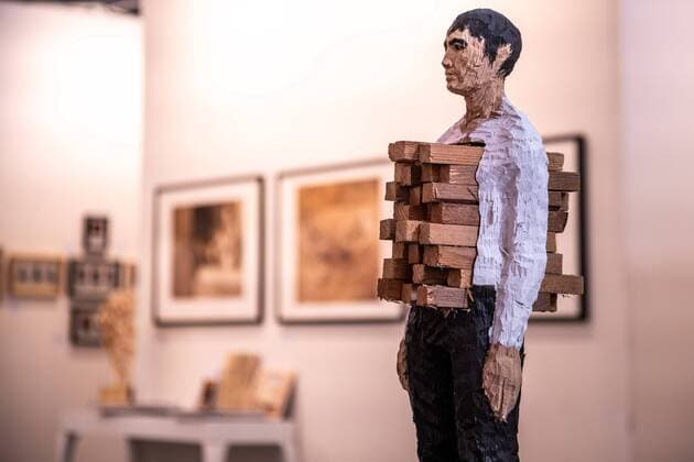 Art Karlsruhe 2019 on 21 02 2019 in Karlsruhe locationtaken lctk Germany GER Europe Creative Woodworking