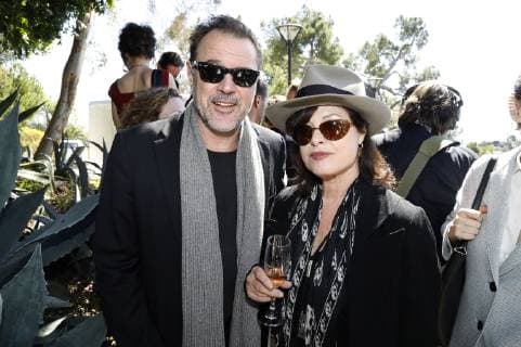 Sebastian Koch and Uschi Obermaier at the reception in honour of the German Oscar nominees 2019 in the Villa Aurora Pacific Palisades Los Angeles 23 02 2019 Foto:xD.xBedrosianx xFuturexImage