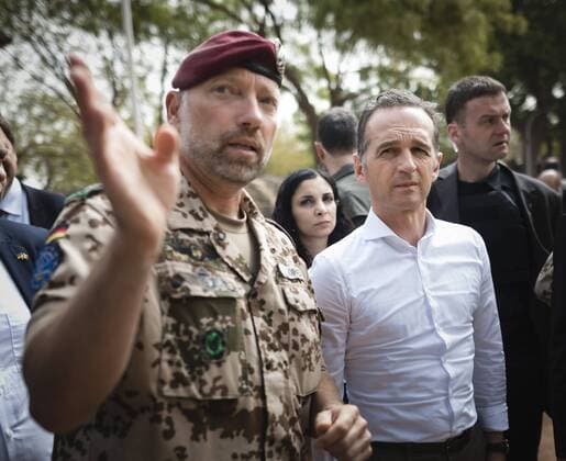 Federal Foreign Minister Heiko Maas SPD visits the Koulikoro Training Centre Koulikoro 28 02 2019 Koulikoro Mali Copyright: xXanderxHeinl photothek.netx