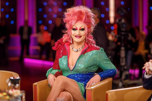MDR Riverboat entertainer Olivia Jones on the occasion of the recording of the MDR talk show Riverboat on 06 03 2019 in Studio 3 of the Mediacity Leipzig 20190306SFL0030