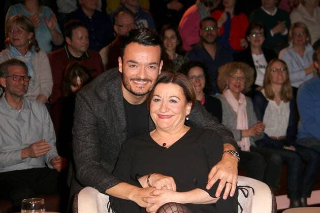 Giovanni Zarrella with his mother Clementina at the M Lanz ZDF Talk Show on 6 03 2019 in Hamburg M Lanz ZDF Talkshow on 6 03 2019 in Hamburg