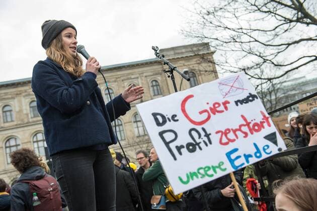 Thousands of pupils took part in the worldwide climate strike of the Frid Copyright: epd-bild ChristianxDitsch EDITORIAL USE ONLY