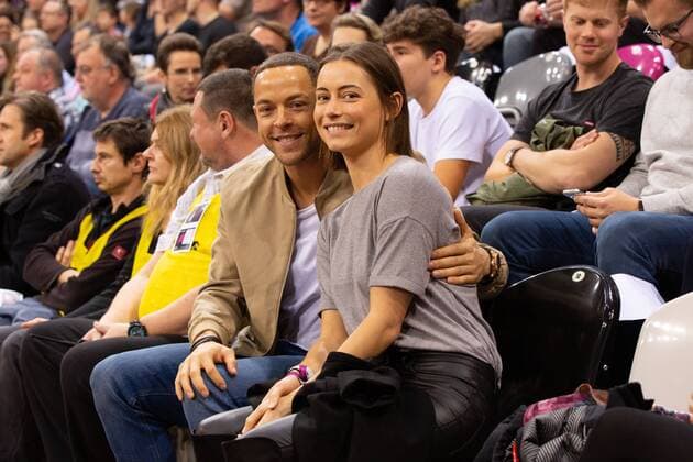 Bonn Germany 17 03 2019 Basketball Bundesliga BBL Telekom Baskets Bonn vs BG Goettingen Andrej Mangold and Jenny Lange Basketball BBL Telekom Baskets Bonn vs BG Goettingen