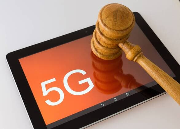Symbol picture of the 5G auction Mainz Germany 5G network