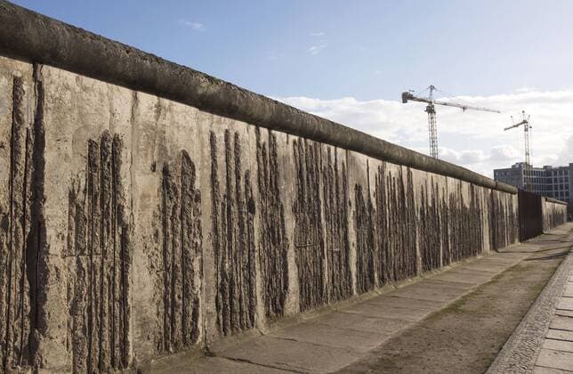 View of the remains of the Berlin Wall on Bernauer Strasse The Berlin Wall Memorial is a central memorial to the German division The last section of the Berlin Wall stretches 1 4 km across the former border strip This year Berlin celebrates 30 years since the fall of the Berlin Wall On 9 November 1989 Berlin became a city again 28 years before the Wall divided the Copyright: FrankxHormannx xnordlicht
