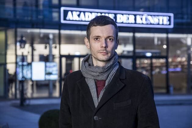 Berliner Akademie der Künste Danilo Scholz The Heinrich Mann Prize 2019 goes to the author and scientist Danilo Scholz Adam Tooze Economic historian Laudatio Mascha Schneider Actress reads texts by Heinrich Mann Kathrin Röggla AdK Welcome and award ceremony at the Berlin Academy of the Arts on 27 03 2019
