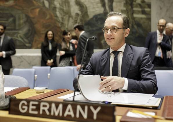 Federal Foreign Minister Heiko Maas SPD attends UN Security Council briefing on United Nations stabilization mission in Mali MINUSMA New York USA 29 03 2019 New York USA Copyright: xThomasxImo photothek.netx