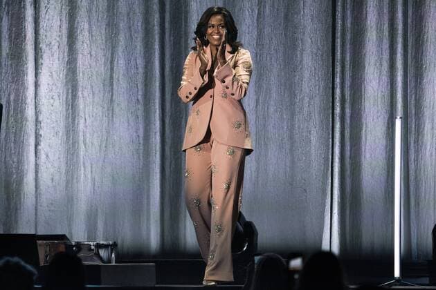 Michelle Obama visits Royal Arena in connection with her book tour for her biography Becoming Tuesday, April 9, 2019 In the book she tells about, among other things, life as Americas first African-American city lady Denmark,  Copyright: MartinxSylvestx cop102 spdk20190409-215314-L