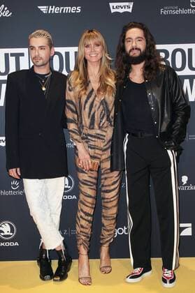 Bill Kaulitz Heidi Klum and Tom Kaulitz at the presentation of the 3 About You Awards 2019 in the Bavaria Studios Munich 18 04 2019 Foto:xF.xGulottax xFuturexImage