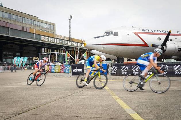 27 04 2019 Berlin Germany GER Tempelhof Airport Grounds VELOBerlin 2019 VELOBerlin Fair VELOBerlin The Bicycle Festival is a leading trade fair for all aspects of urban mobility More than 270 exhibitors present current trends and innovations from the bicycle industry and urban mobility at VELOBerlin