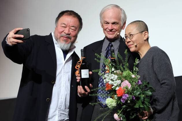 04 05 2019 Frankfurt DEU For the first time since her arrival in exile in Germany, Chinese artist Liu Xia presents her photographic works in Germany from Liu Xiaia The widow of Nobel Peace Prize winner Liu Xiaobo, who died in 1917, shows a selection of her photographic works in the Sillem Gallery in Frankfurt Sachsen