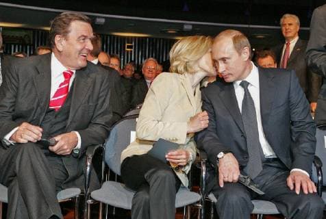 Hanover Industrial Fair Federal Chancellor Gerhard Schröder and President Wladimir Putin Doris Schröder Köpf at the opening of the Hanover Fair at HCC