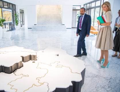 15-05-2019 Addis Queen Maxima visiting Ethiopian prime minister Abiy Ahmed during her visit to Ethiopia, as UN Special Envoy for Inclusive Financing in Ethiopie.  Copyright: xPPEx