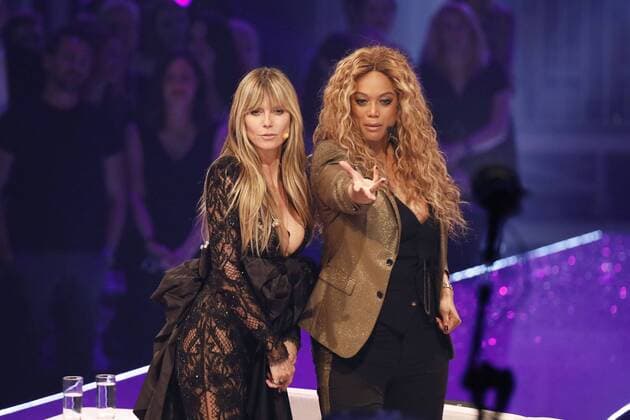 Heidi Klum and Tyra Banks in the TV Show Germany s Next Topmodel by Heidi Klum 2019 at the ISS Dome Düsseldorf, 23 05 2019 Foto:xC.xHardtx xFuturexImage