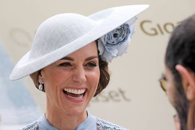 18 06 2019, Ascot, Windsor, GBR Portrait of HRH Catherine, Duchess of Cambridge Ascot racecourse Kate Middleton, Duchess Kate, Portrait, Portrait, Royals 190618D540ROYAL ASCOT JPG