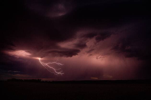 Thunderstorms and storms Near Halle Saale , Halle Saale Sachsen Anhalt Germany