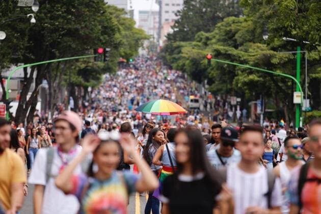 June 23, 2019 Thousands of participants sing slogans of respect, equality and love for all citizens on the occasion of the 12th edition of the March of Diversity in Costa Rica Photographer Alberth MaroÂn - ZUMAla2_ 20190623_zaa_la2_021 Copyright: xLaxNacionx