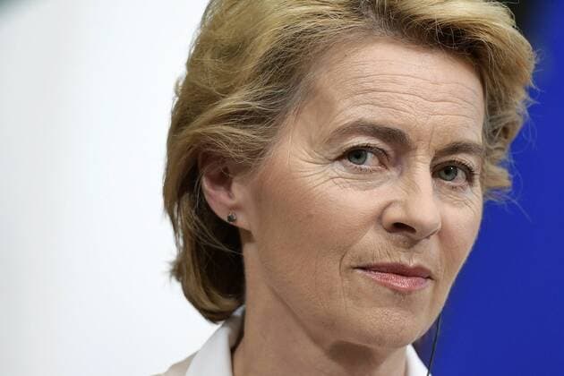 The President of the European Commission Ursula von der Leyen during the meeting with the Prime Minister at Palazzo Chigi (Luigi Mistrulli Fotogramma, Rome - 2019-08-02) p.s. la foto e utilizzabile nel rispetto del contesto in cui e stata scattata, e senza intento diffamatorio del decoro delle persone rappresentate  Copyright: xLuigixMistrullix xFOTOGRAMMAx