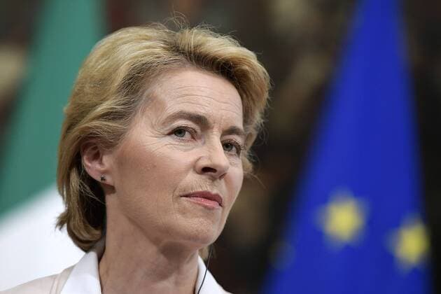 The President of the European Commission Ursula von der Leyen during the meeting with the Prime Minister at Palazzo Chigi (Luigi Mistrulli Fotogramma, Rome - 2019-08-02) p.s. la foto e utilizzabile nel rispetto del contesto in cui e stata scattata, e senza intento diffamatorio del decoro delle persone rappresentate  Copyright: xLuigixMistrullix xFOTOGRAMMAx
