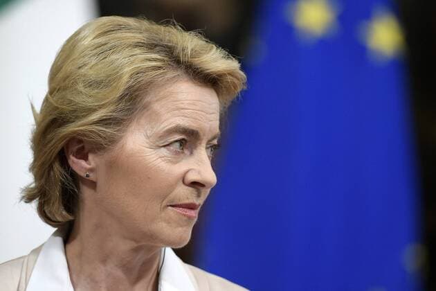 The President of the European Commission Ursula von der Leyen during the meeting with the Prime Minister at Palazzo Chigi (Luigi Mistrulli Fotogramma, Rome - 2019-08-02) p.s. la foto e utilizzabile nel rispetto del contesto in cui e stata scattata, e senza intento diffamatorio del decoro delle persone rappresentate  Copyright: xLuigixMistrullix xFOTOGRAMMAx