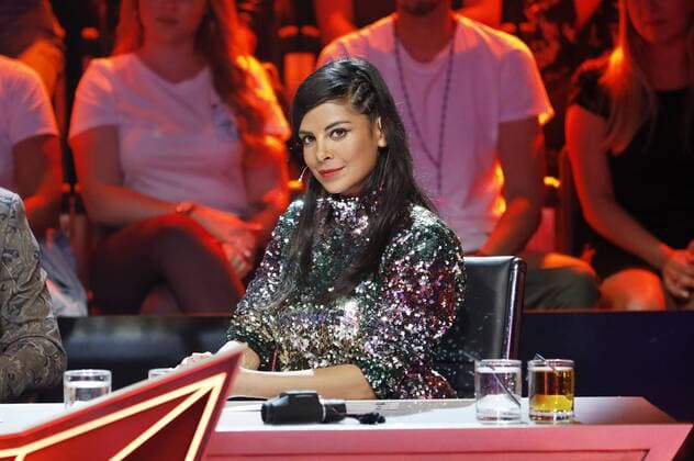 Collien Ulmen Fernandes in the finale of the live show The Masked Singer at the MMC Studios Cologne Ossendorf Cologne, 01 08 2019 Foto:xC.xHardtx xFuturexImage