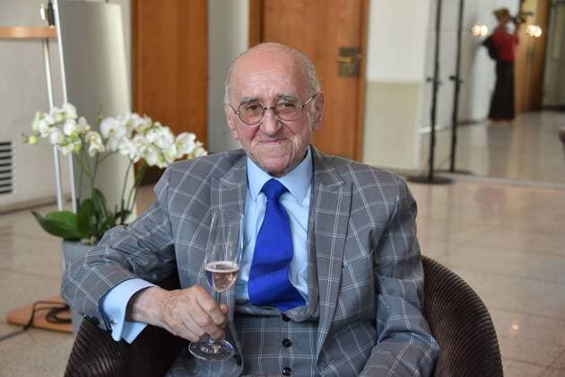 The presenter Dr Alfred Biolek on 16 08 2019 in Cologne at a reception in the city hall on the occasion of the 85th birthday of Alfred Biolek and the entry in the golden book of the city of Cologne.